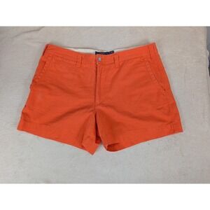 Polo Ralph Lauren Women's Orange Chino Shorts Size 12 Preppy Coastal Grandma